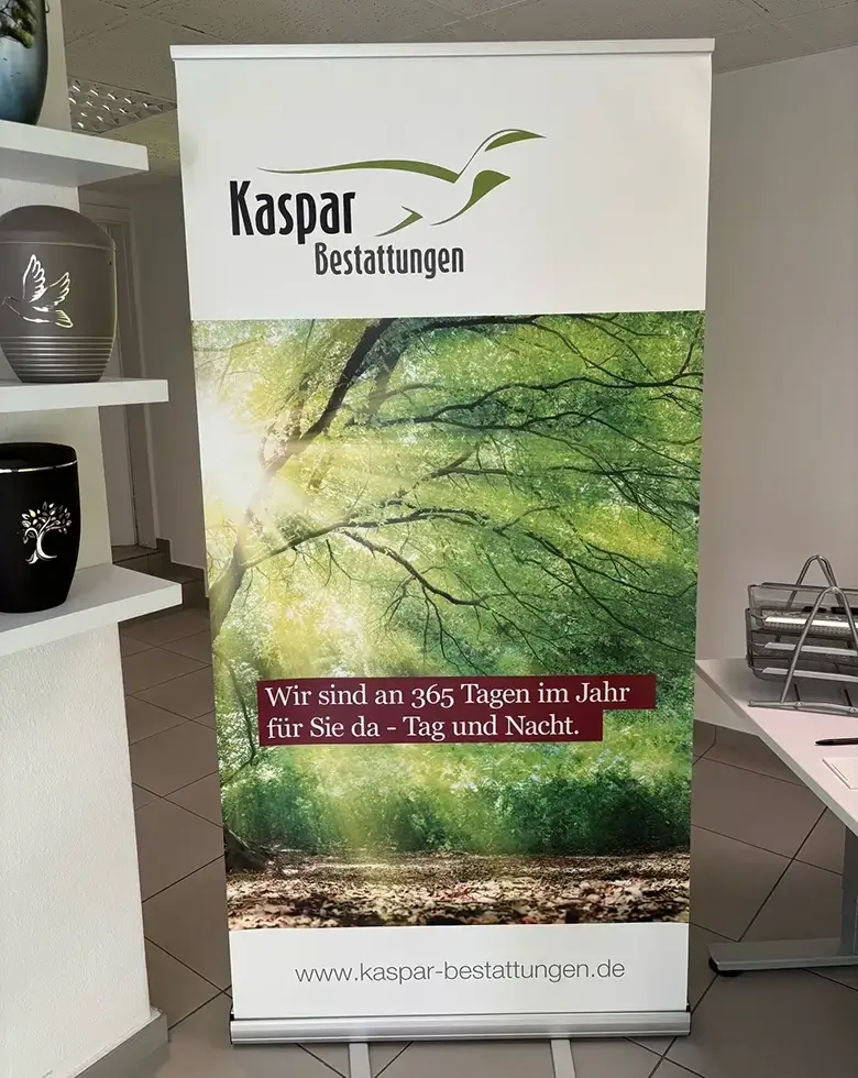 Werbebanner Kaspar Bestattungen